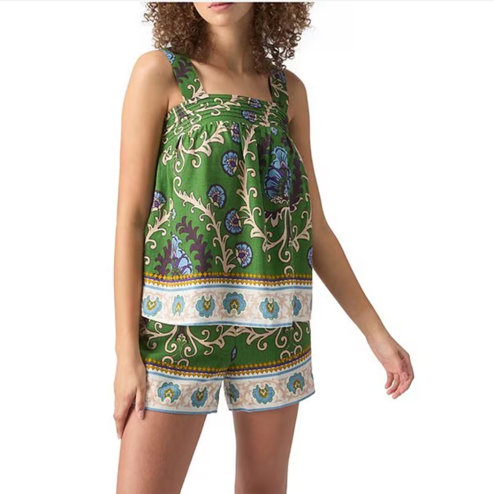 Sanctuary Button Back Square Neck Sleeveless Coor… - image 1